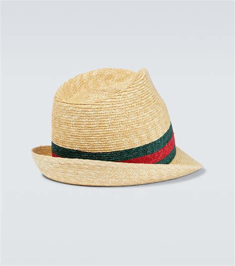 gucci woven straw fedora hat - natural - hats|gucci bucket hat.